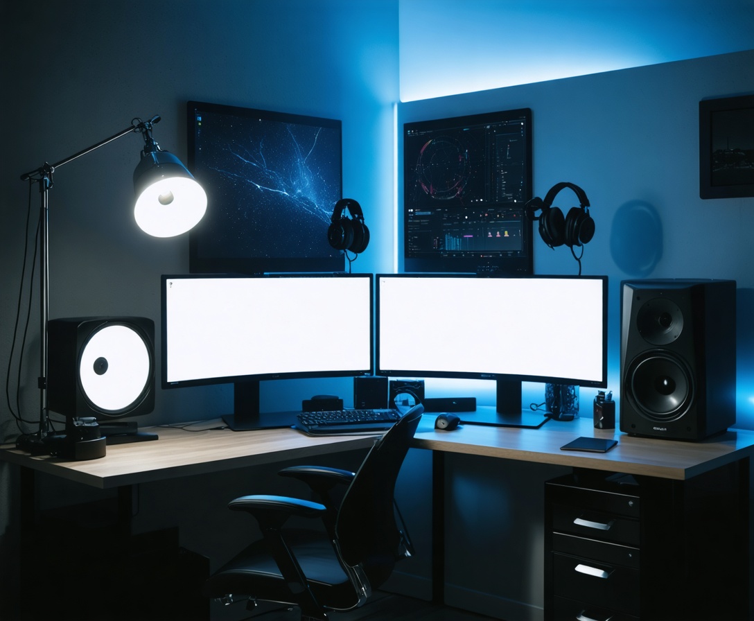 Современное рабочее место разработчика с несколькими мониторами