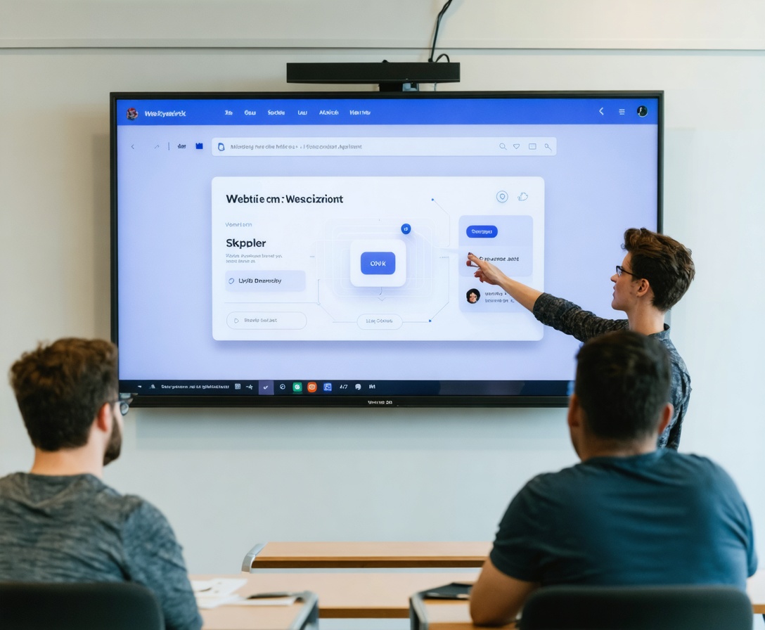 Студент презентует проект по анализу данных